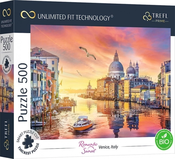 Puslespil Romantisk solnedgang: Venedig, Italien 500 brikker