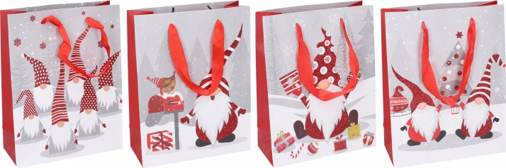 Gavepose S med julemotiv 17,5 × 23,5 × 8 cm