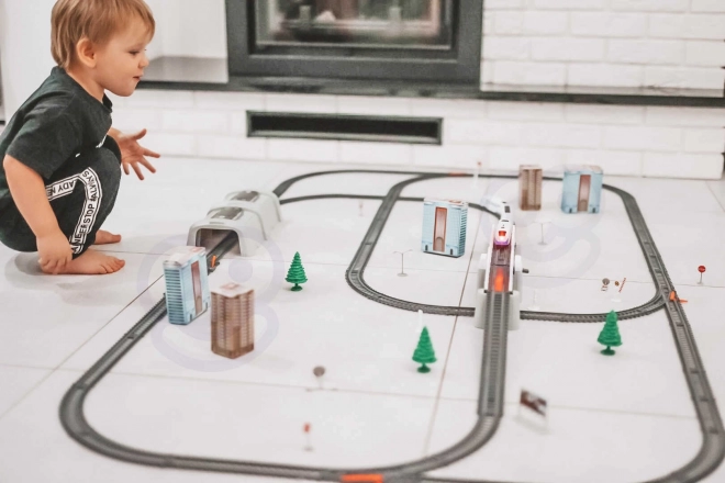 Elektrisk togsæt Woopie med bro og tunnel