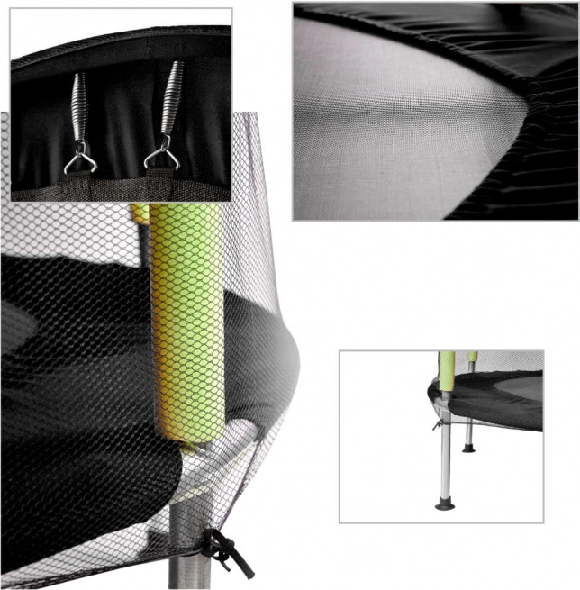 have trampolin til børn med net grøn 140 cm