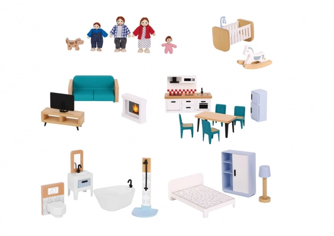 2Kids Toys Dukkehus Barbora med tilbehør