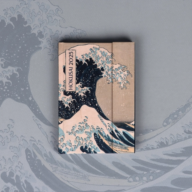 NOTIQUE Ugentlig magnetisk kalender Katsushika Hokusai 2025, 11 x 16 cm