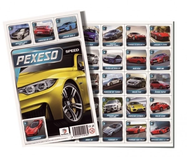 Pexeso Biler selskabsspil 32 billedepar
