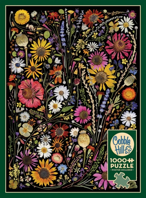 Cobble Hill Puslespil Pressede Blomster: Lykke 1000 Brikker