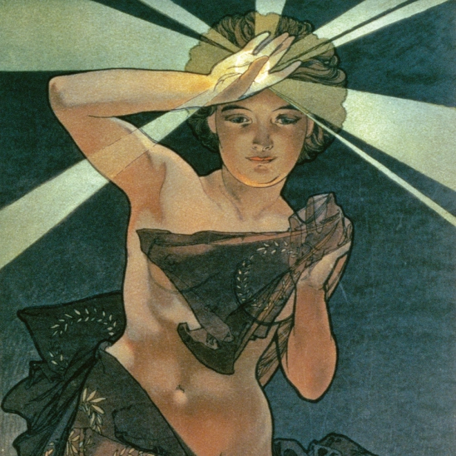 Notesblok Kalender Alfons Mucha 2026