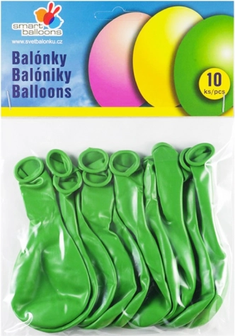 Grønne runde oppustelige balloner 26 cm