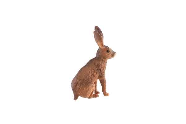 Hare felt zoologisk plast 6 cm i pose