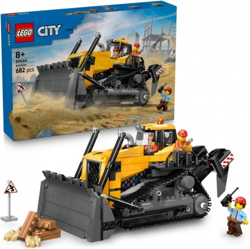lego city gul bulldozer med læsser