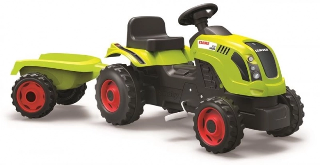 Pedaltraktor CLAAS Arion 400 med vogn grøn