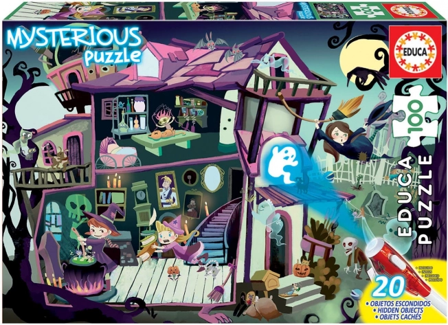 Educa Mysterious Puzzle Spøgelseshus 100 brikker