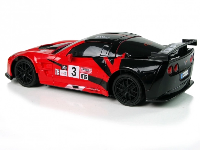 Sportsvogn R/C 1:24 Corvette C6.R rød med belysning