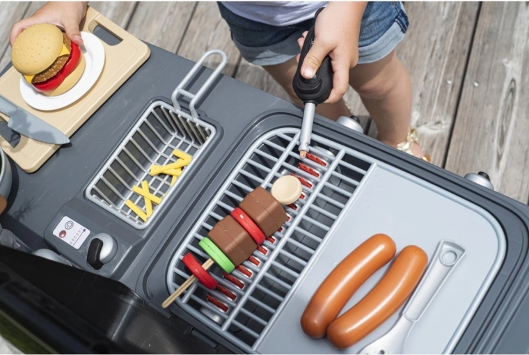 Realistisk grillning med flammeeffekt