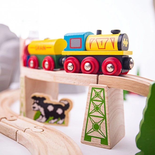 Bigjigs Rail Træ Togrute Bjergvej 112 Dele