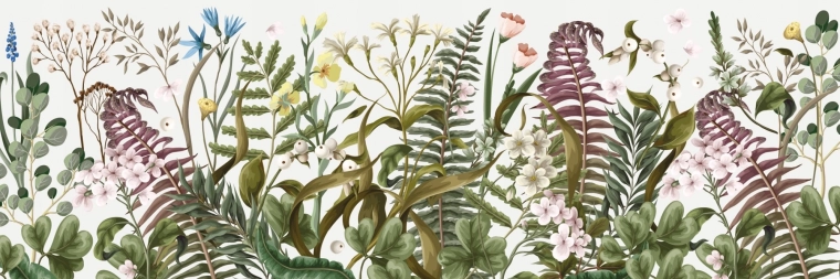 Puslespil med blomstermotiv