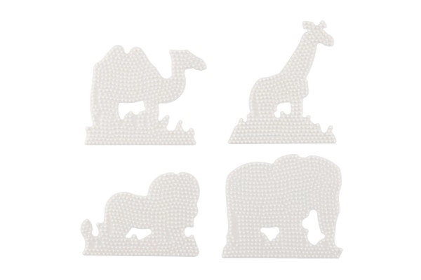 Underlag til StrikPerler Dyr – Elefant, Giraf, Løve og Kamel