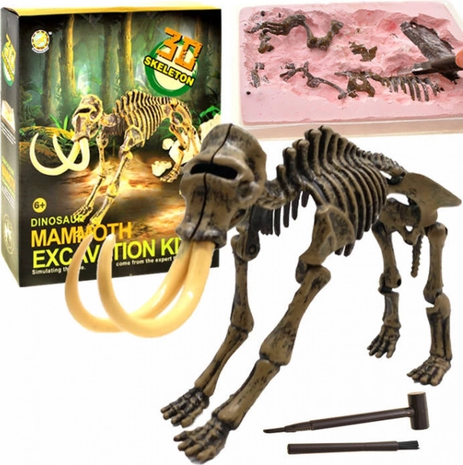 Udgravningssæt – T‑Rex-skelet i 3D – Mammut