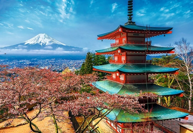 Betagende japansk scenarie