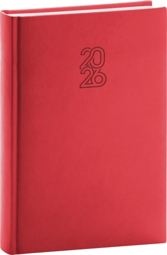 Daglig kalender 2026 rød
