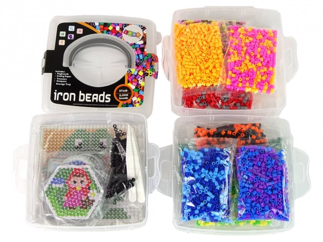 Sæt af farverige strygeperler DIY 6000 stk