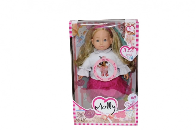 Dukke Bambolina Molly med 3 sange