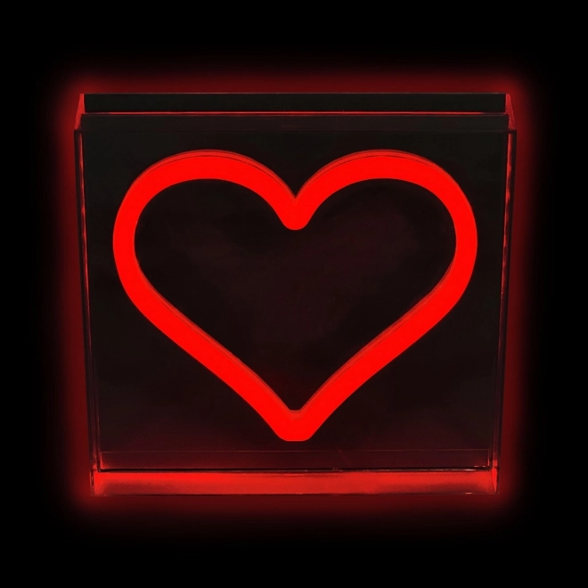 LED neon lampe rød hjerte