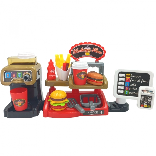 Fast Food XXL med kasseapparat og dispenser fra WOOPIE