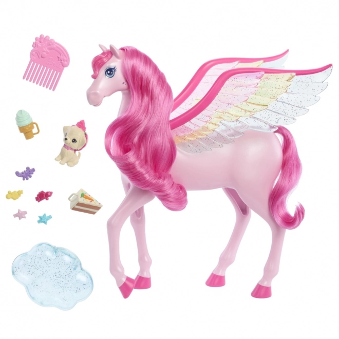 Figur Barbie magisk Pegasus med lys og lyde