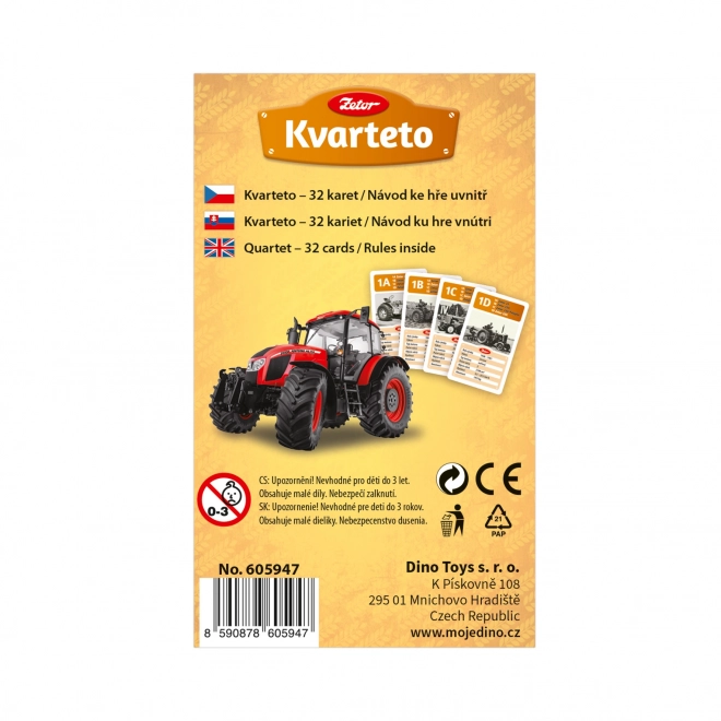 Kvartet spil Zetor traktorer