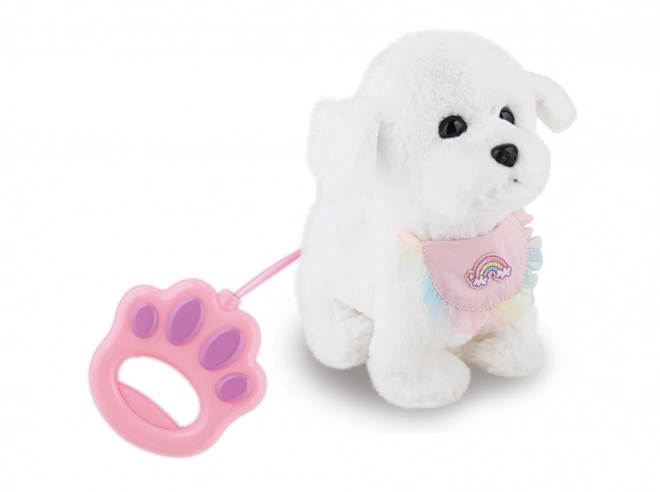 Hund der går med effekter på kabel 22 cm