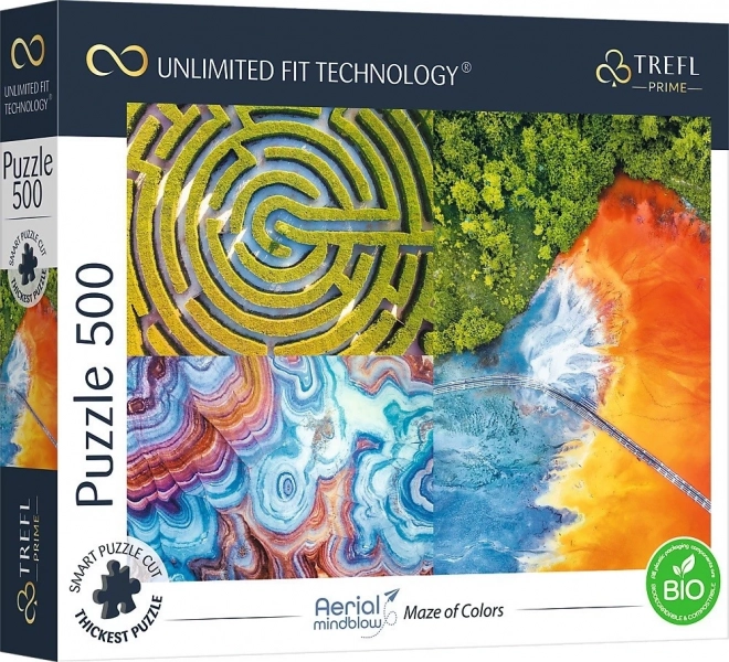 Puslespil TREFL UFT Aerial Mindblow: farvemaze 500 brikker