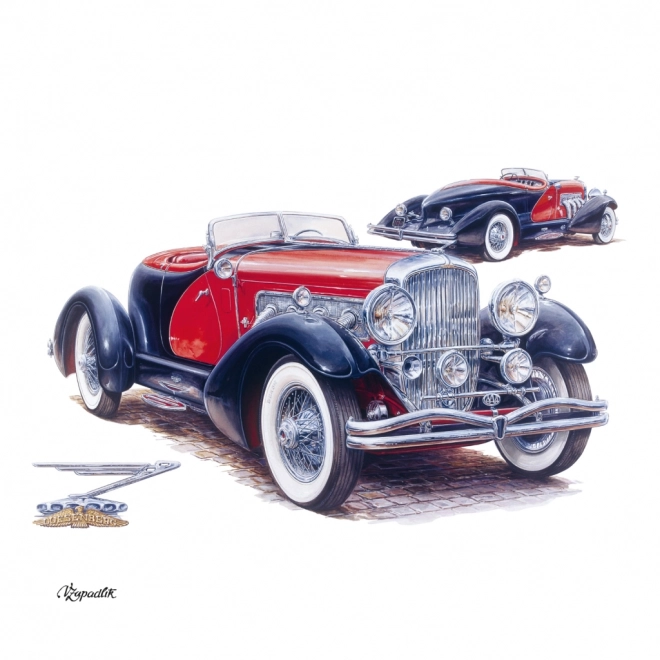 NOTIQUE Notes kalender Classic Cars – Václav Zapadlík, 2025, 30 x 30 cm
