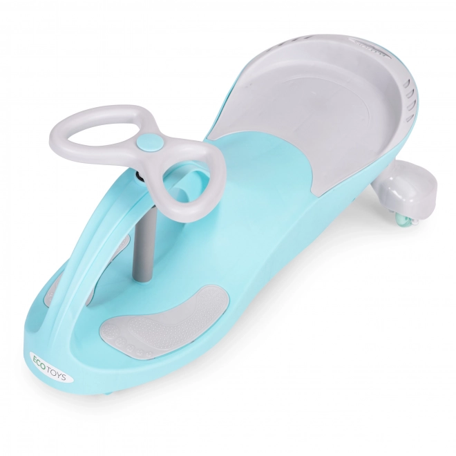 Børnebil med lysende hjul blå Ecotoys