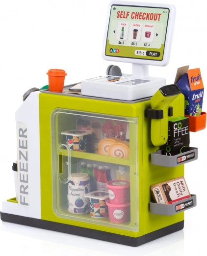Realistisk selvbetjeningskasse