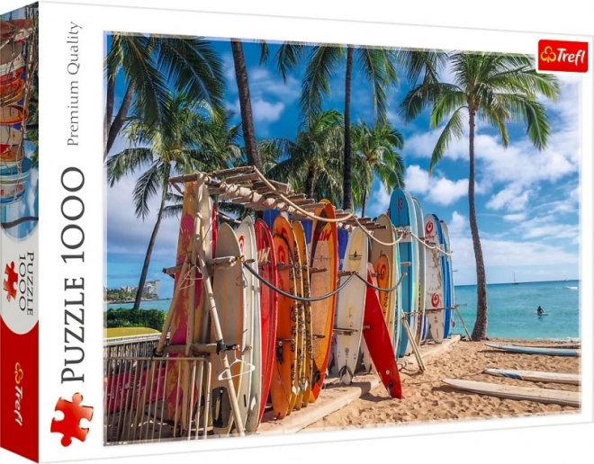 Puslespil 1000 brikker – stranden WAIKIKI, Hawaii