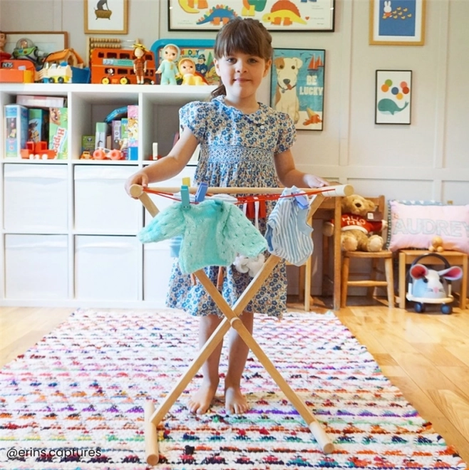 Træ tørrestativ til tøj Bigjigs Toys