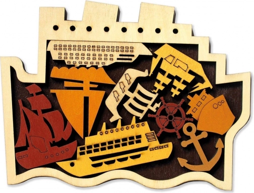 Kreativ samling med maritime motiver