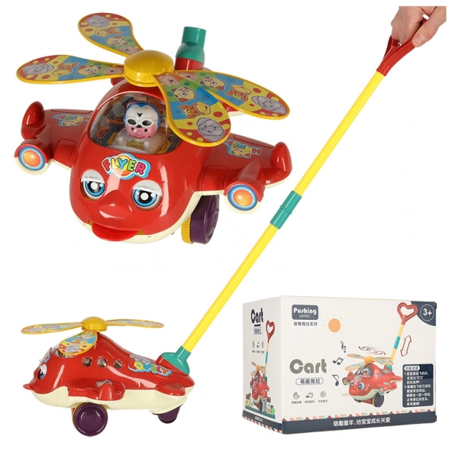 Gåvogn Fly Helikopter med Lyd