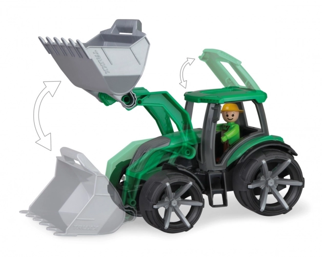 Auto Truxx 2 traktor med skovl plast 32cm med figur 24m+