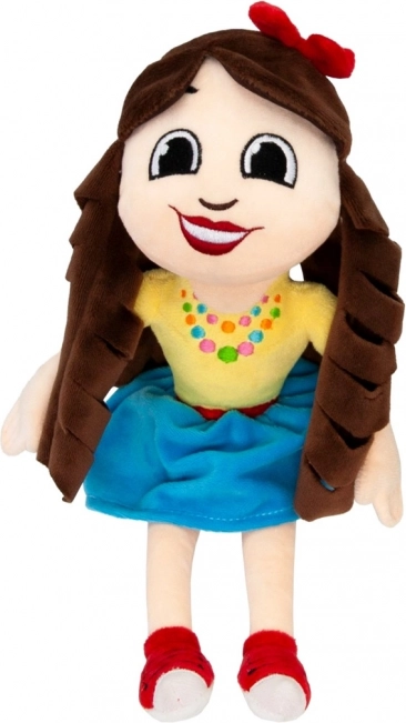 Plysbamse-maskot KAROL 34 cm