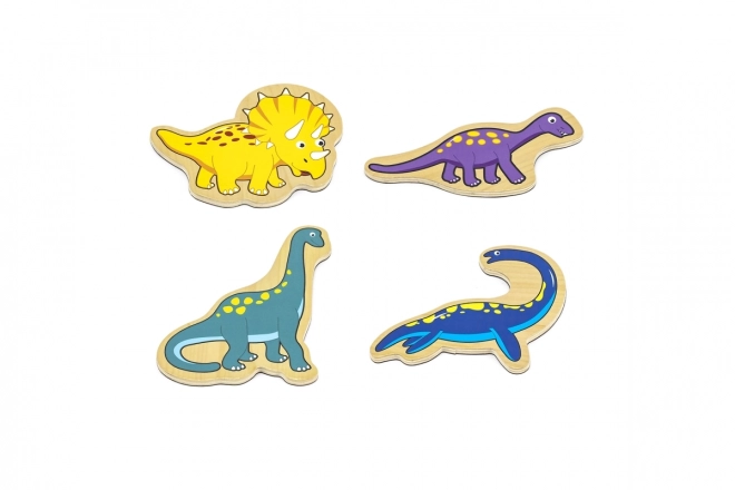 Træmagneter 20 stk - dinosaurer