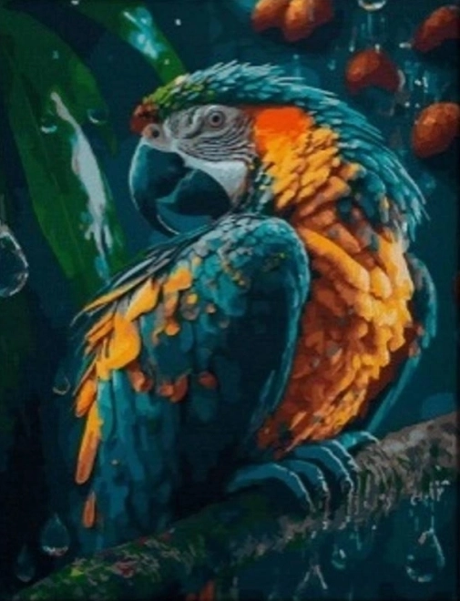Diamond maleri Papegøje 30x40 cm