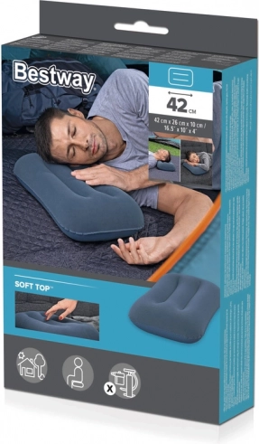 Oppustelig velourpude Bestway 42 cm