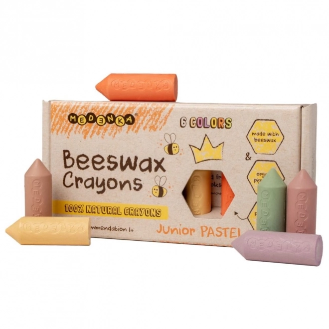 Naturlige voksfarveblyanter Junior Pastelka 6 stk.