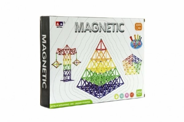 Magnetisk byggesæt Witka 200 stk