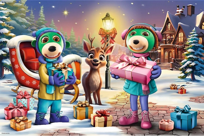 Puzzle TREFLÍCI Vintertid MAXI 24 brikker