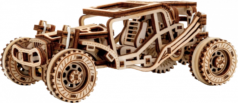 Træ 3D-puslespil WOODEN CITY Buggy – mekanisk model 1:32
