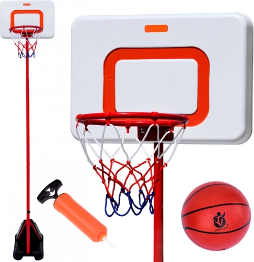 Basketballsæt med fritstående tavle 2 m og bold