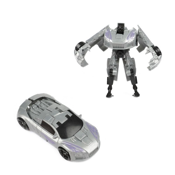 Transformer bil/robot plast 10cm mix farver i plastæske 5x10,5cm