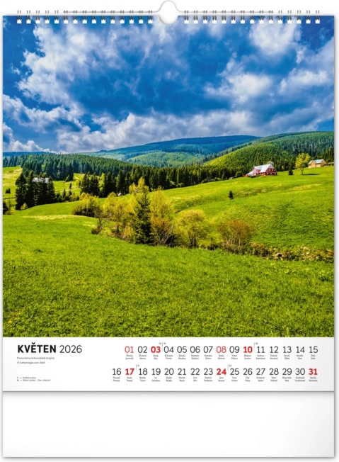 Vægkalender Krkonoš 2026