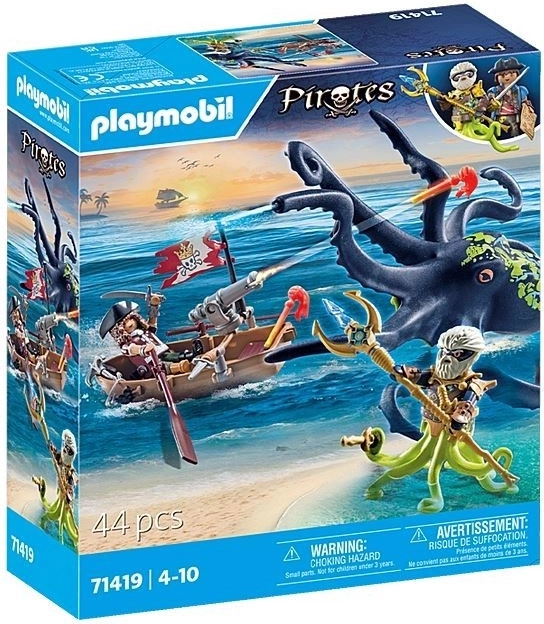 Playmobil Pirates kamp mod kæmpeblæksprutte